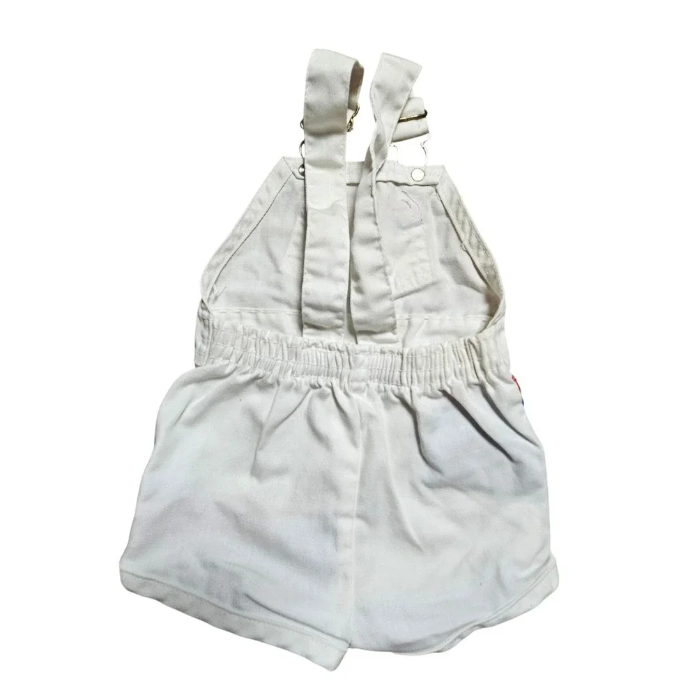 Vintage OshKosh B'gosh Colorblock Shortall Overalls 6-9 Months Retro Y2K 90s